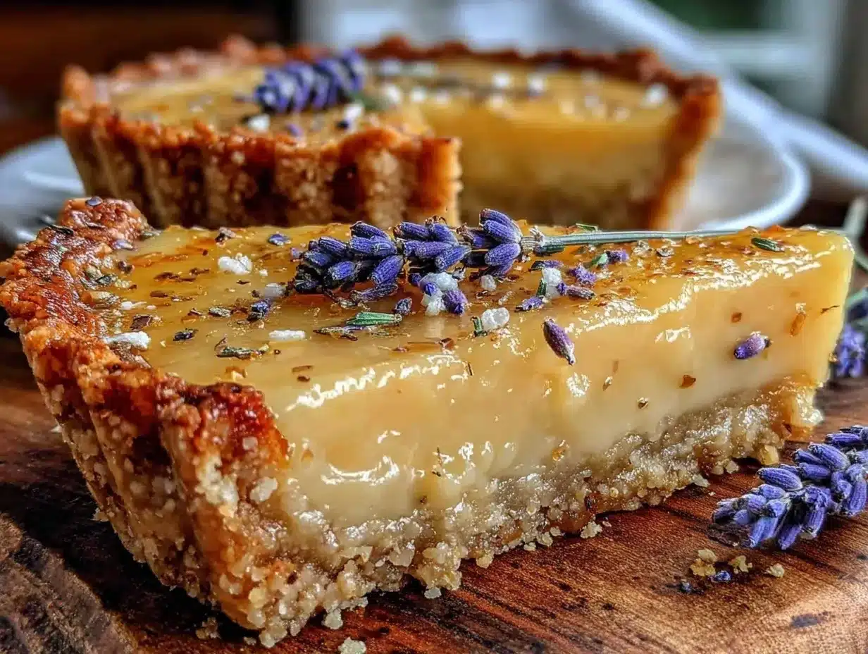 lavender honey lemon curd tart preparation steps