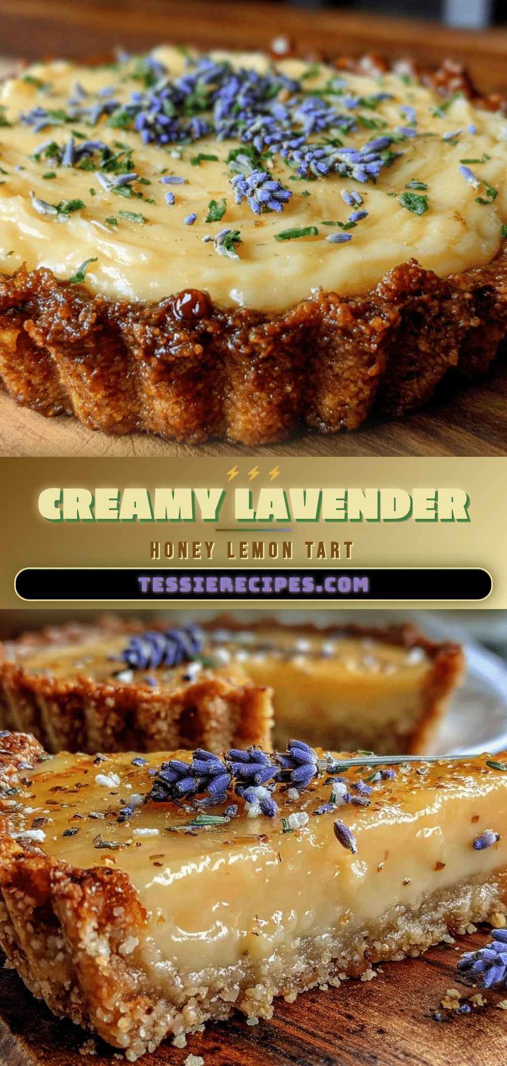 lavender honey lemon curd tart recipe