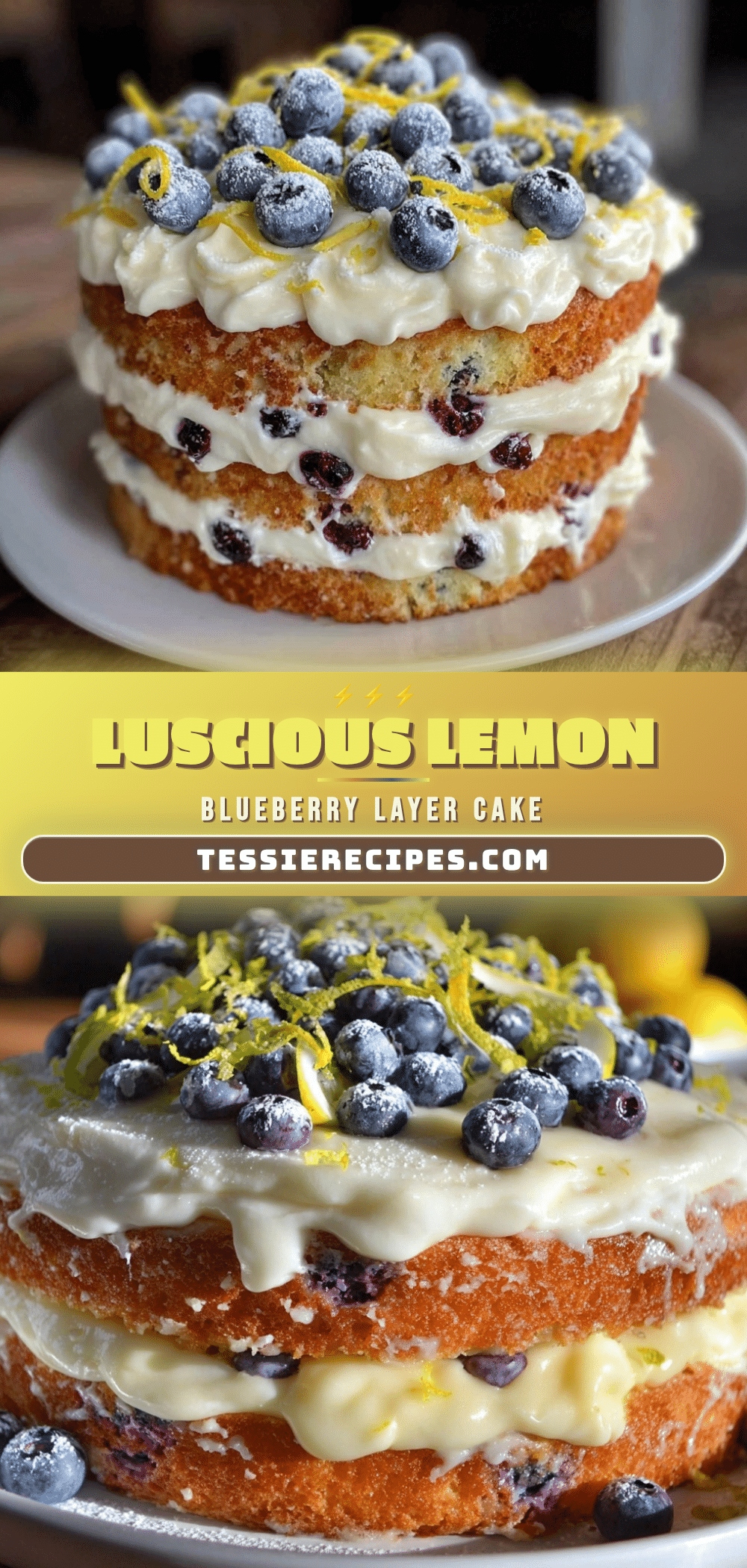 lemon blueberry layer cake recipe
