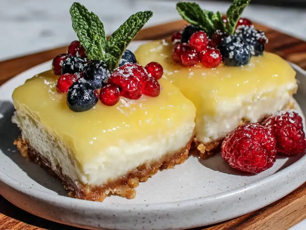 lemon cheesecake bars preparation steps