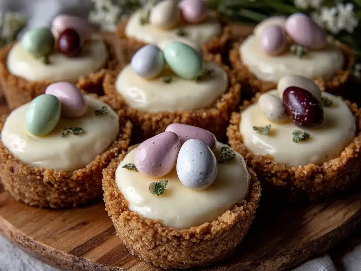lemon cream cheese easter egg tarts preparation steps