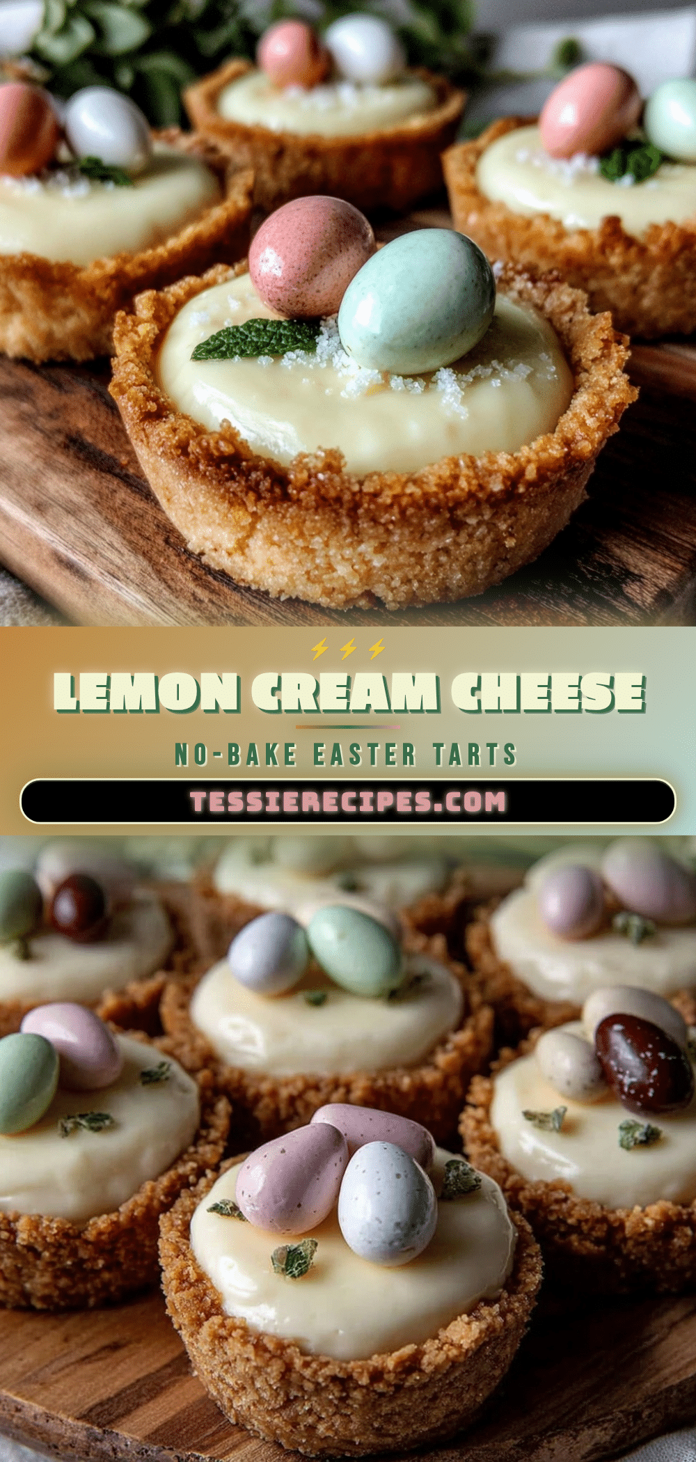 lemon cream cheese easter egg tarts recipe