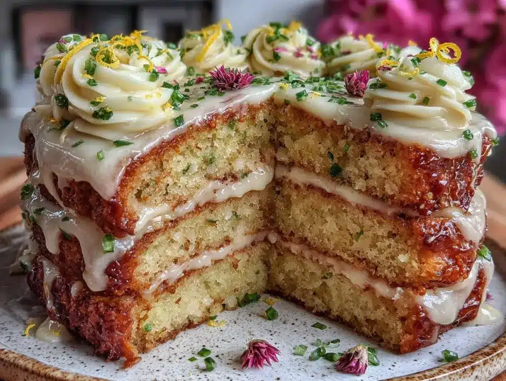 lemon drizzle layer cake - featured image