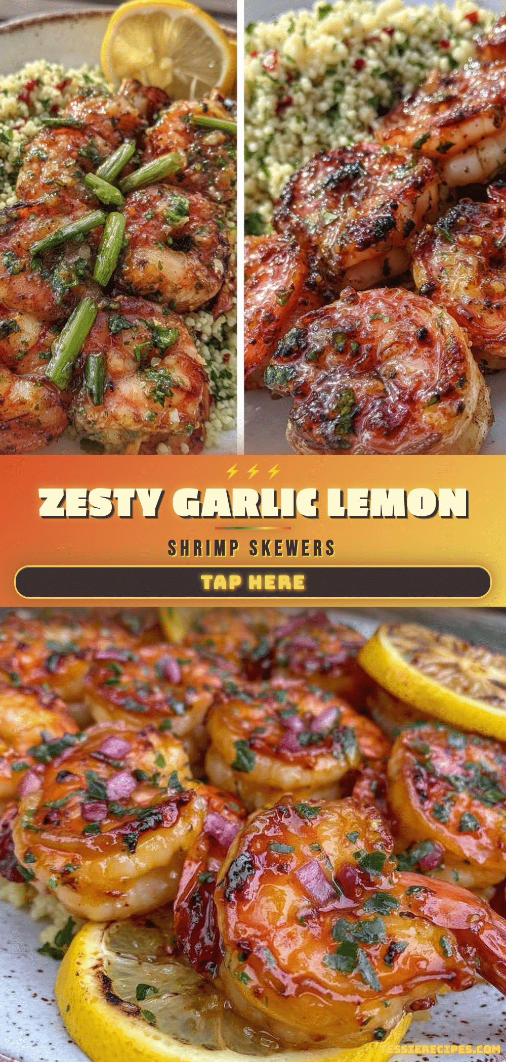 lemon garlic shrimp skewers recipe