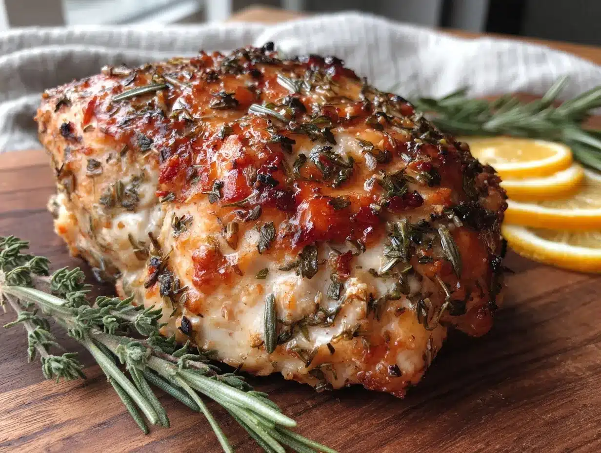 lemon herb roasted chicken breast preparation steps