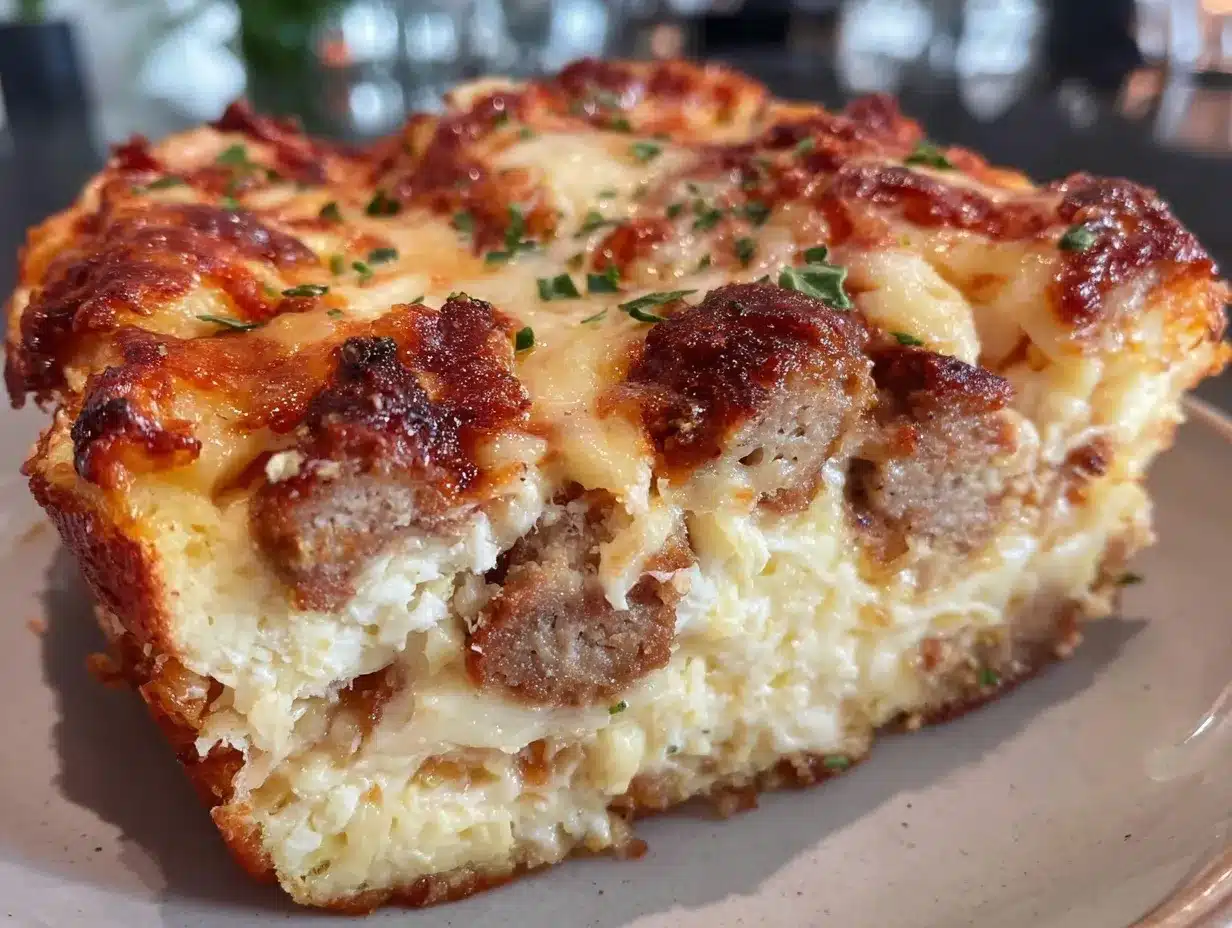 make-ahead sausage and egg breakfast casserole preparation steps