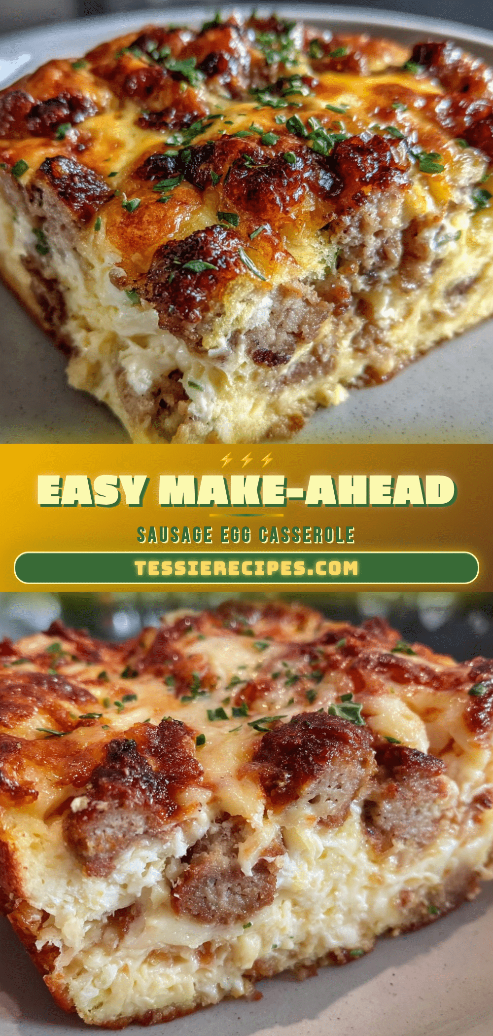 make-ahead sausage and egg breakfast casserole recipe