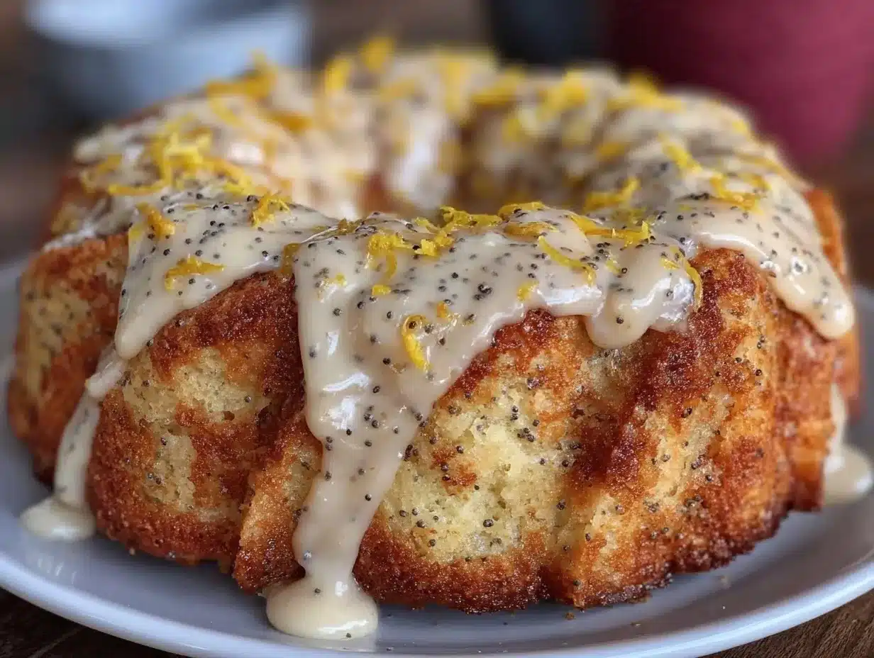 moist lemon poppy seed bundt cake preparation steps