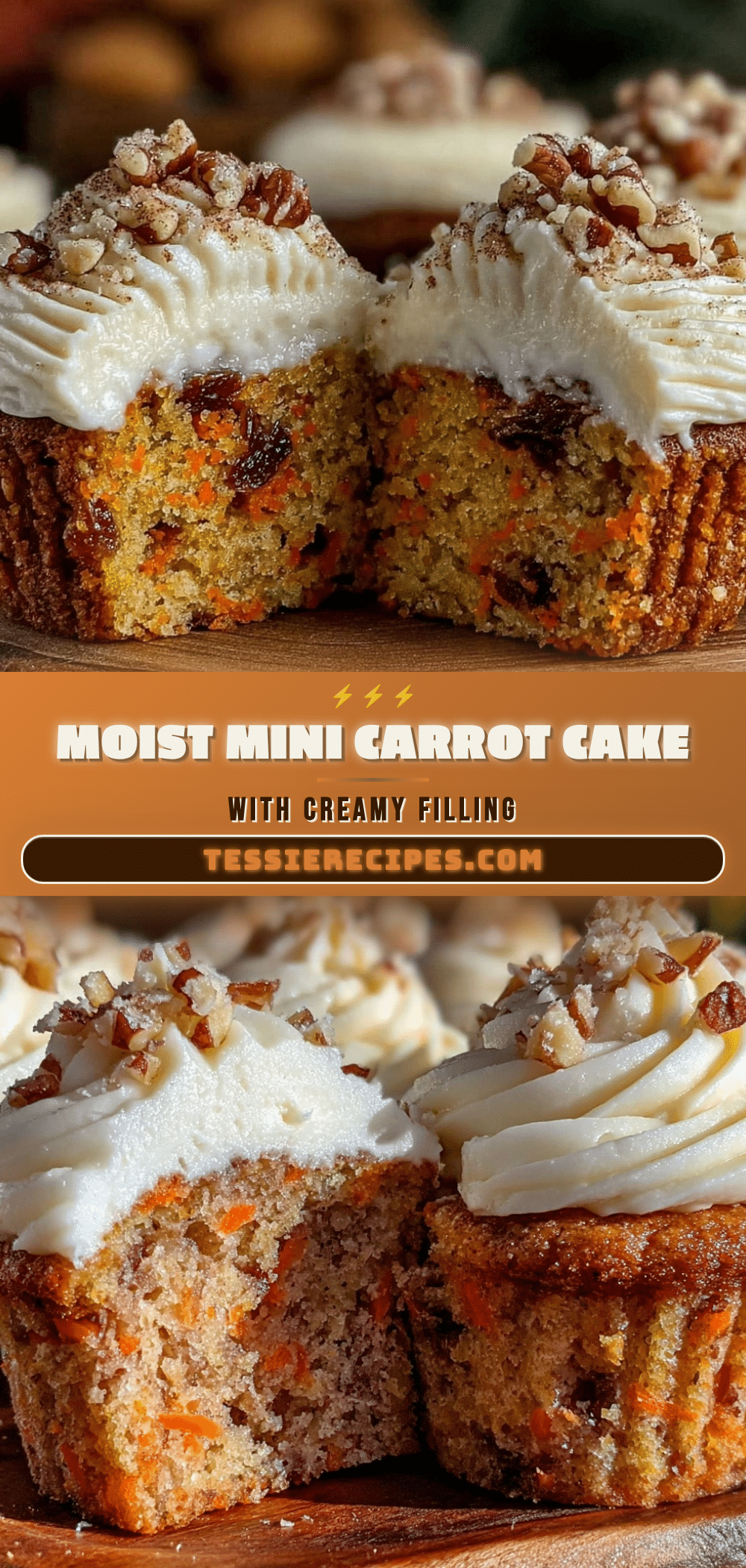 moist mini carrot cake cupcakes recipe