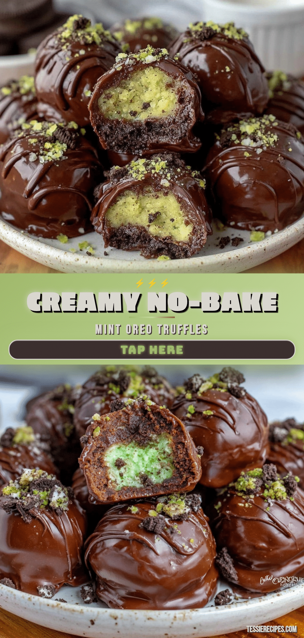 no bake mint oreo truffles recipe