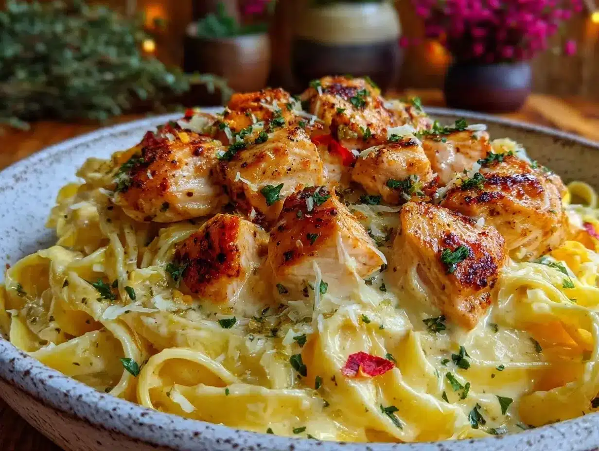 one pot cajun chicken alfredo preparation steps