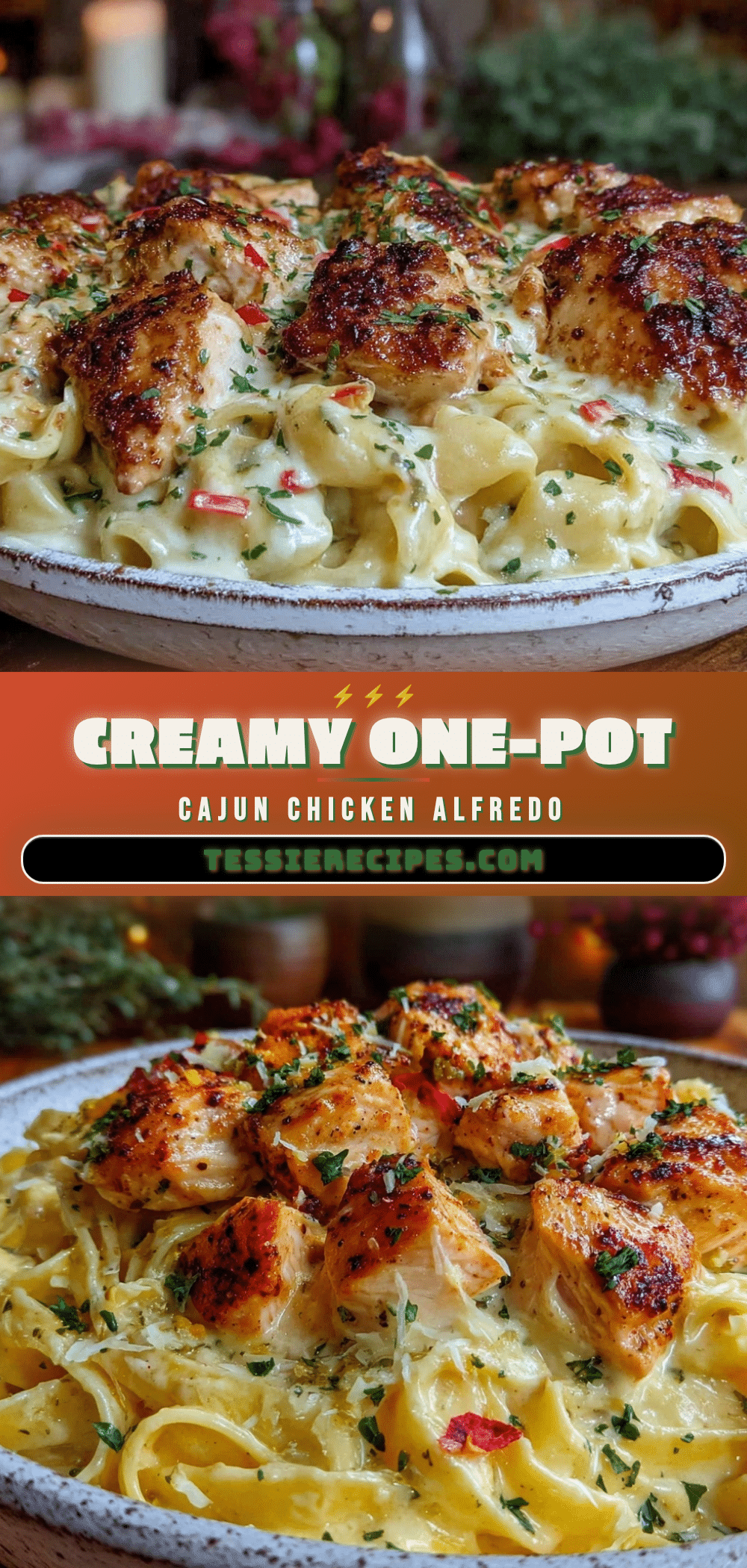 one pot cajun chicken alfredo recipe