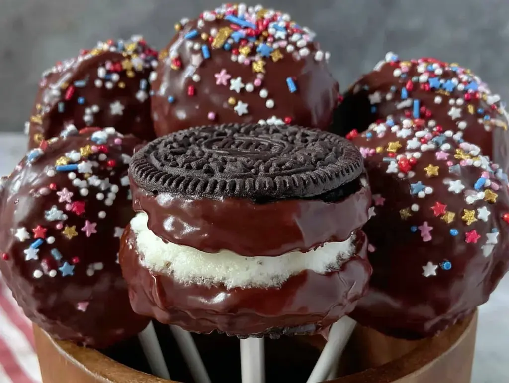 oreo graduation cookie pops - featured image