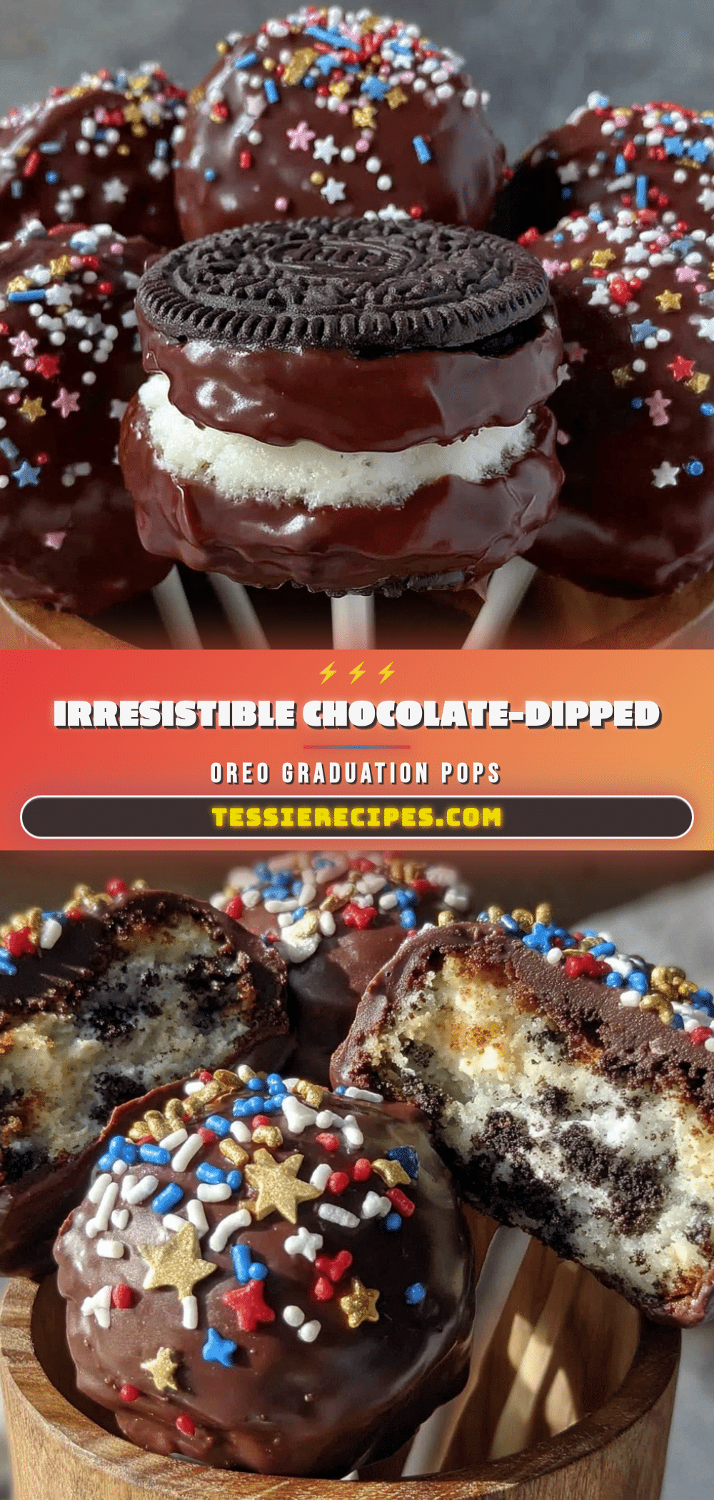 oreo graduation cookie pops recipe