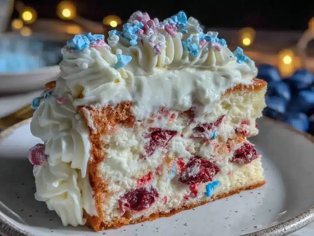 patriotic firecracker cake - featured image