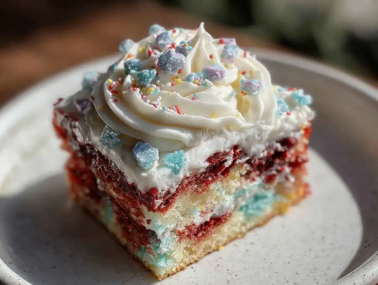 patriotic firecracker cake preparation steps