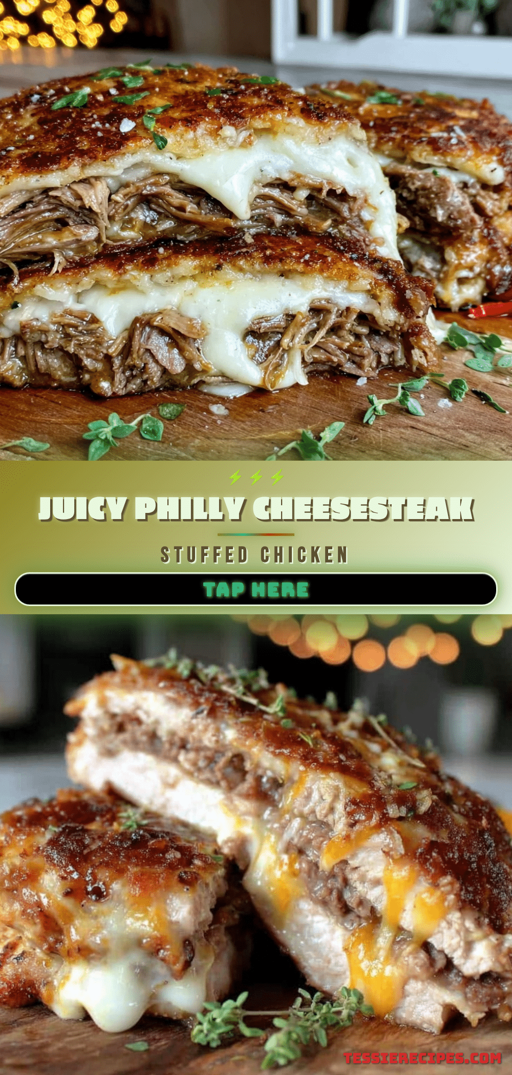 philly cheesesteak stuffed chicken breast recipe