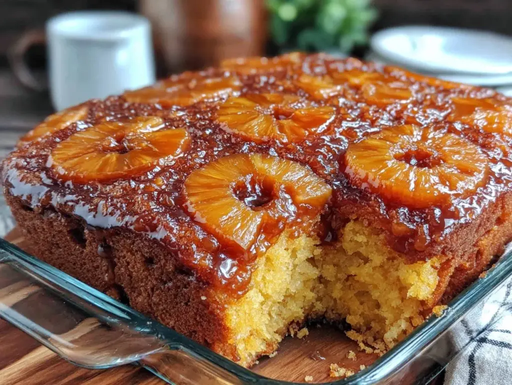 pineapple upside down dump cake - featured image