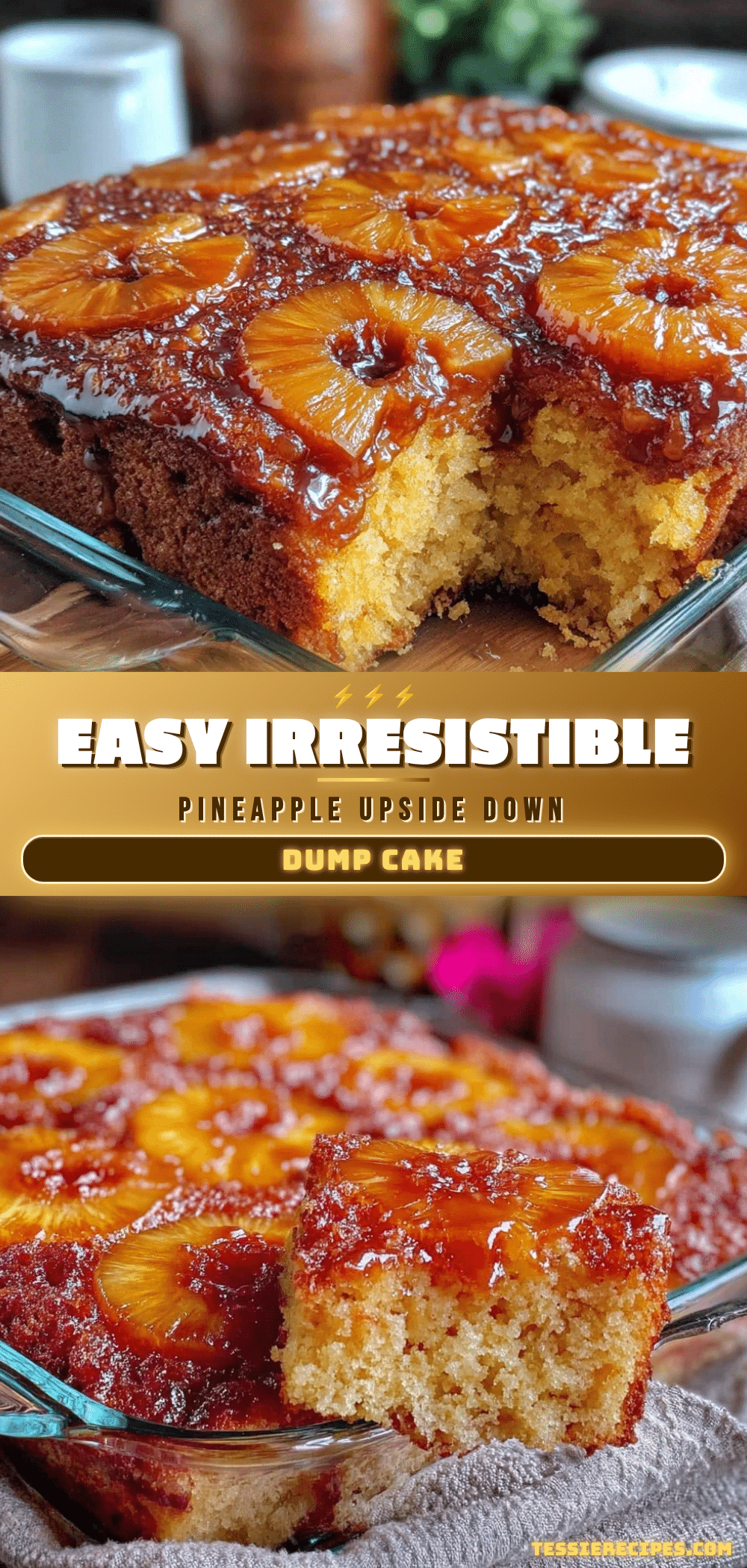 pineapple upside down dump cake recipe