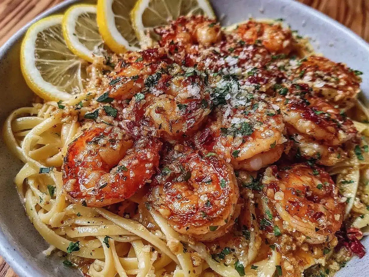 quick garlic butter shrimp scampi preparation steps