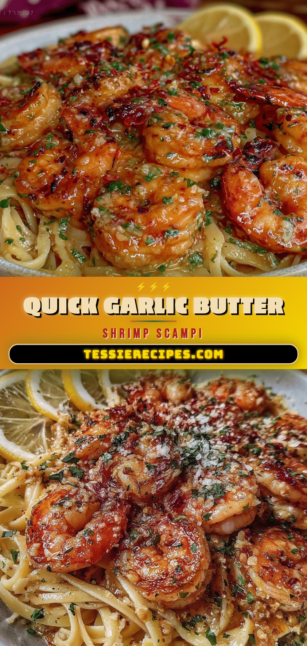 quick garlic butter shrimp scampi recipe