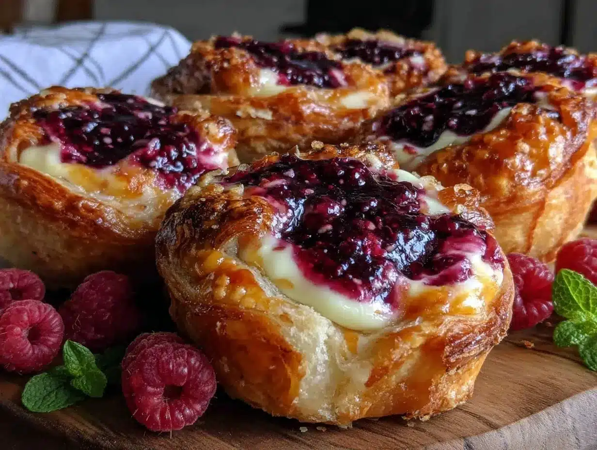 raspberry cream cheese danish preparation steps