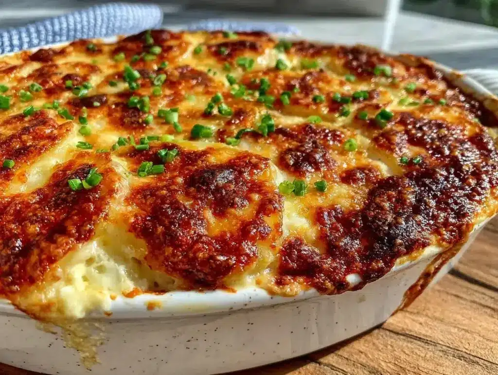 scalloped potatoes with gruyere cheese - featured image