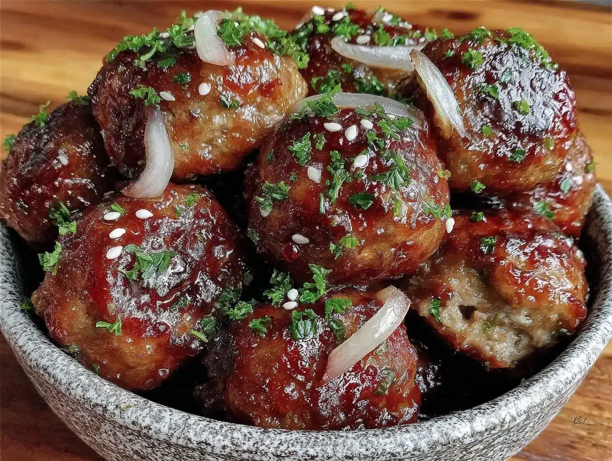 slow cooker honey garlic meatballs preparation steps