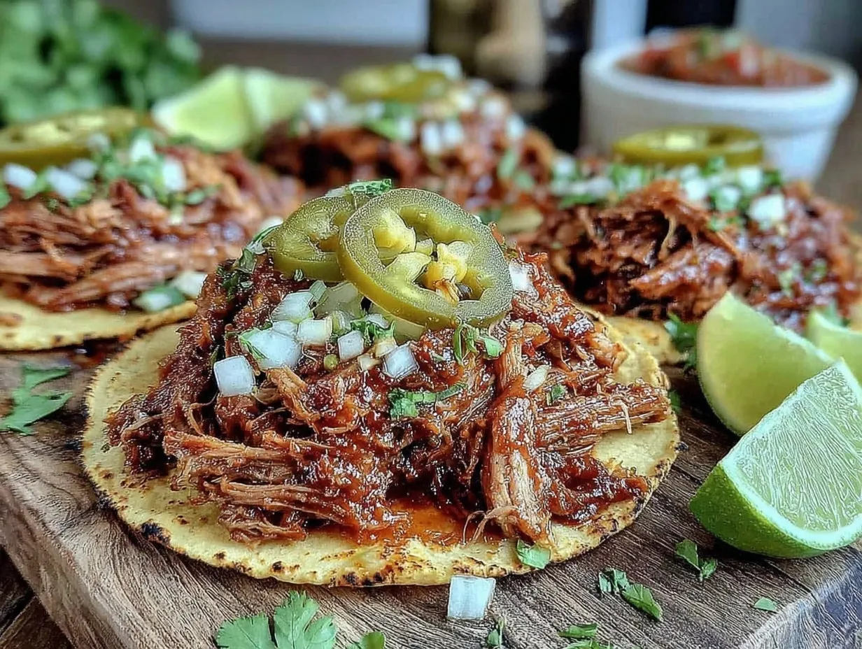slow cooker pulled pork tacos preparation steps
