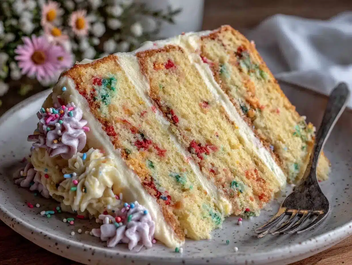 soft funfetti cake preparation steps