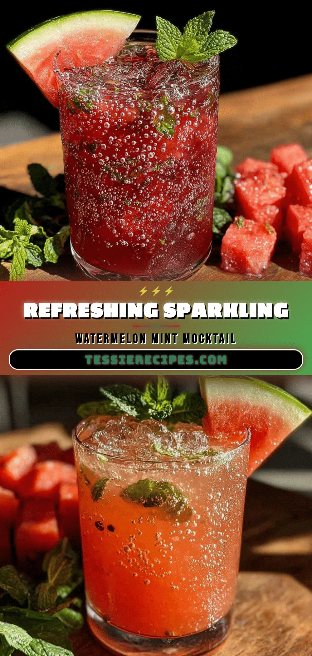 sparkling watermelon mint mocktail recipe
