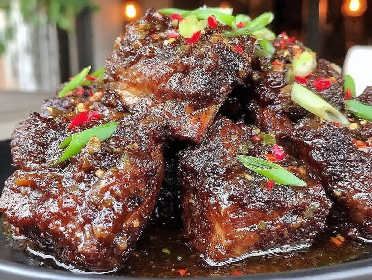 spicy korean bbq beef short ribs preparation steps