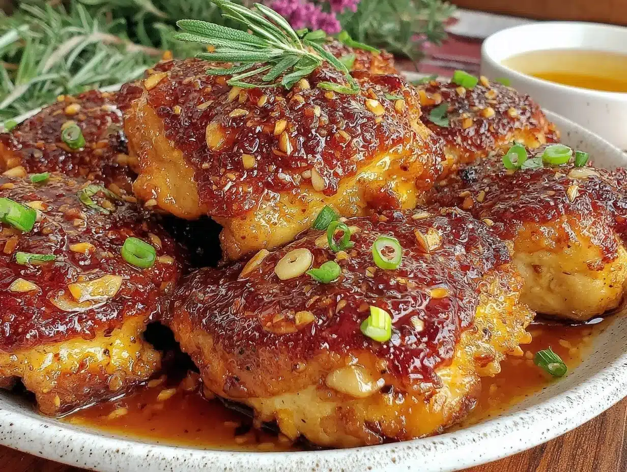 sticky honey garlic chicken preparation steps