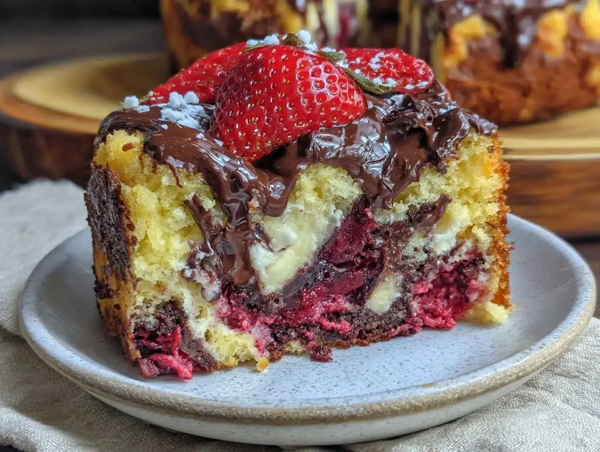 strawberry earthquake cake preparation steps