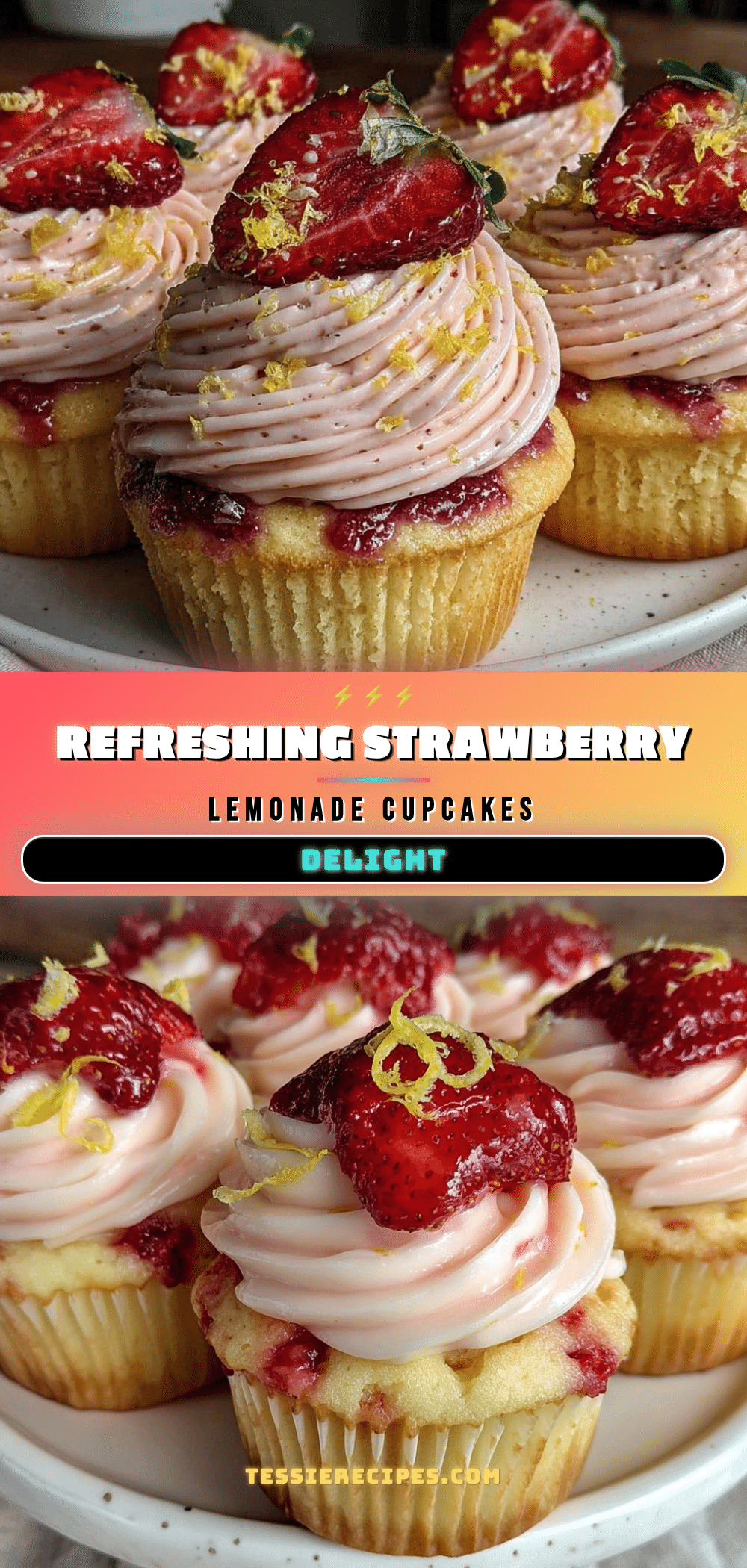 strawberry lemonade cupcakes recipe