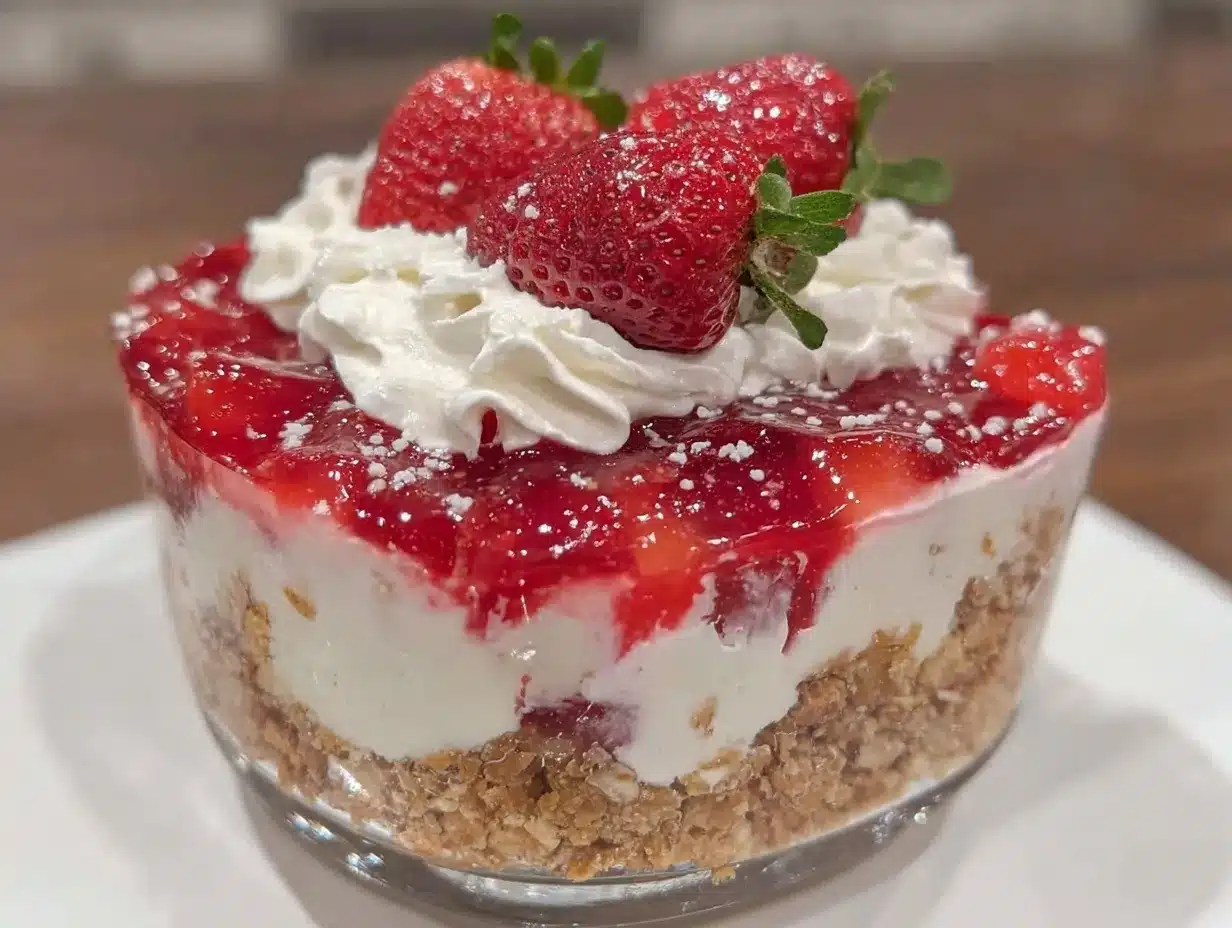 strawberry pretzel salad preparation steps