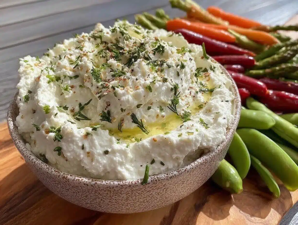 whipped feta dip preparation steps