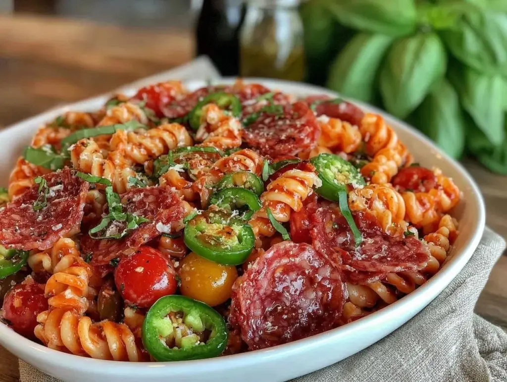 zesty flavorful grinder pasta salad - featured image