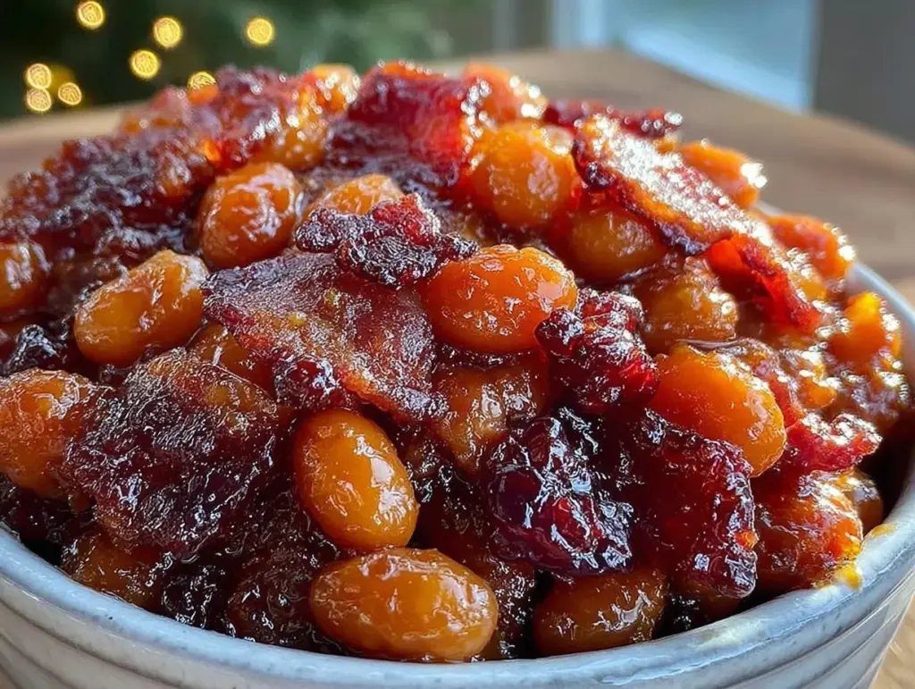 baked beans with brown sugar and bacon - featured image