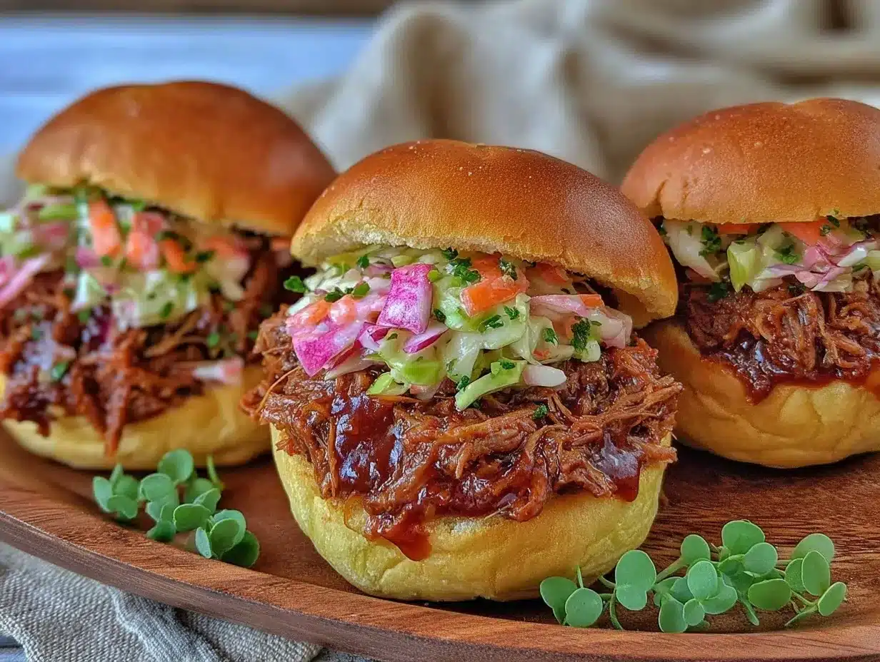 BBQ pulled jackfruit sandwiches preparation steps