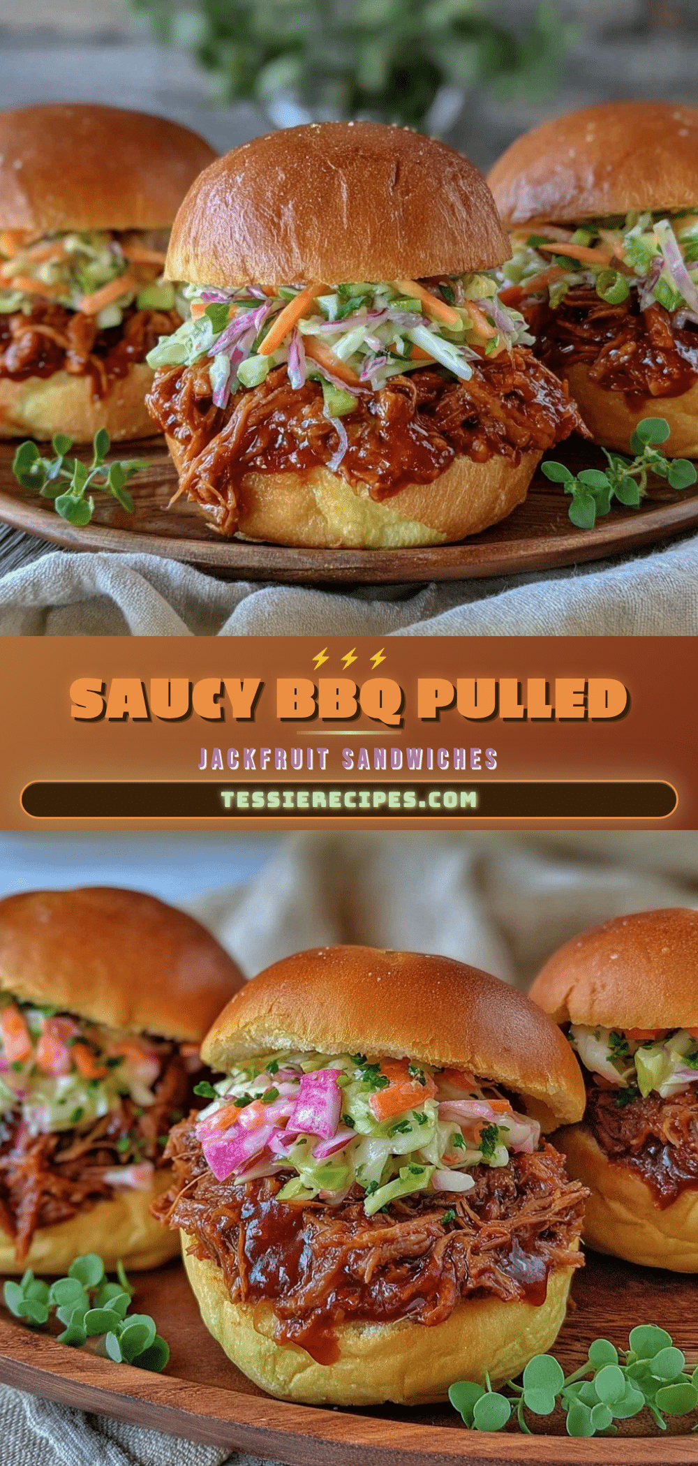 BBQ pulled jackfruit sandwiches recipe