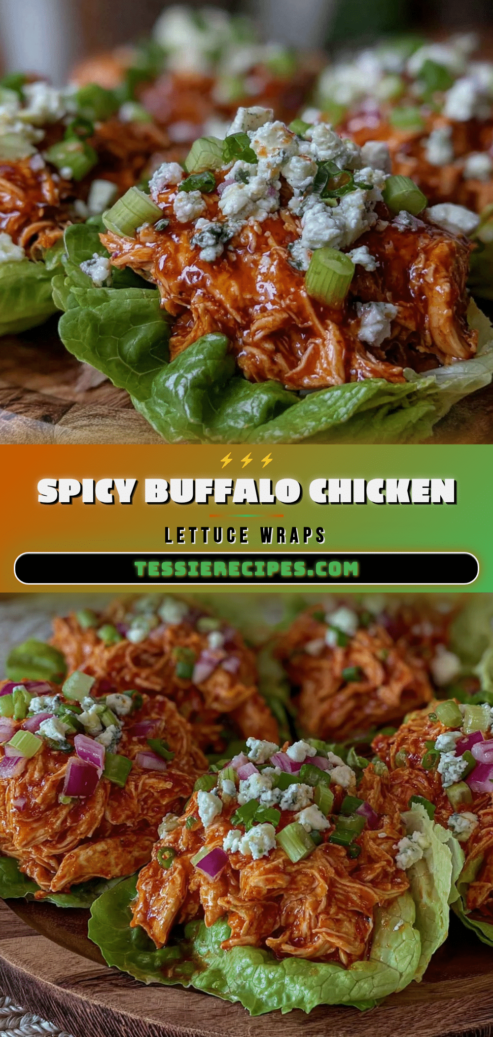 buffalo chicken salad lettuce wraps recipe