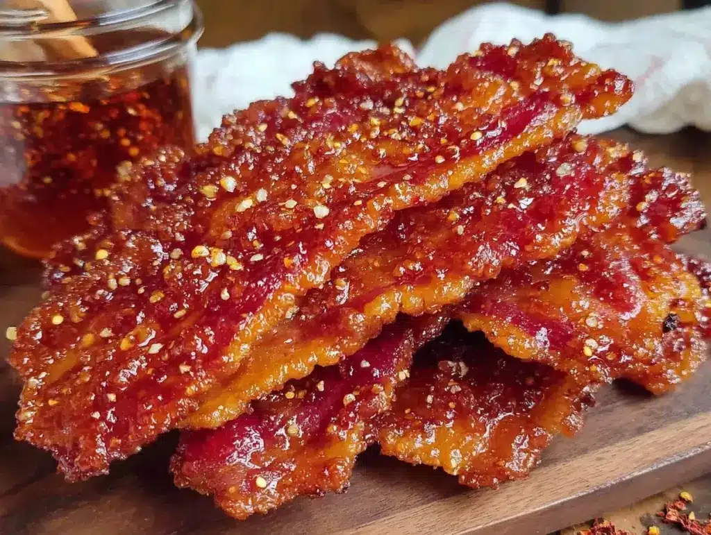 candied maple bacon strips - featured image