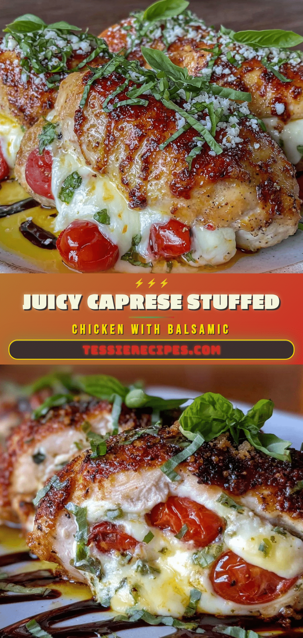 caprese stuffed chicken recipe
