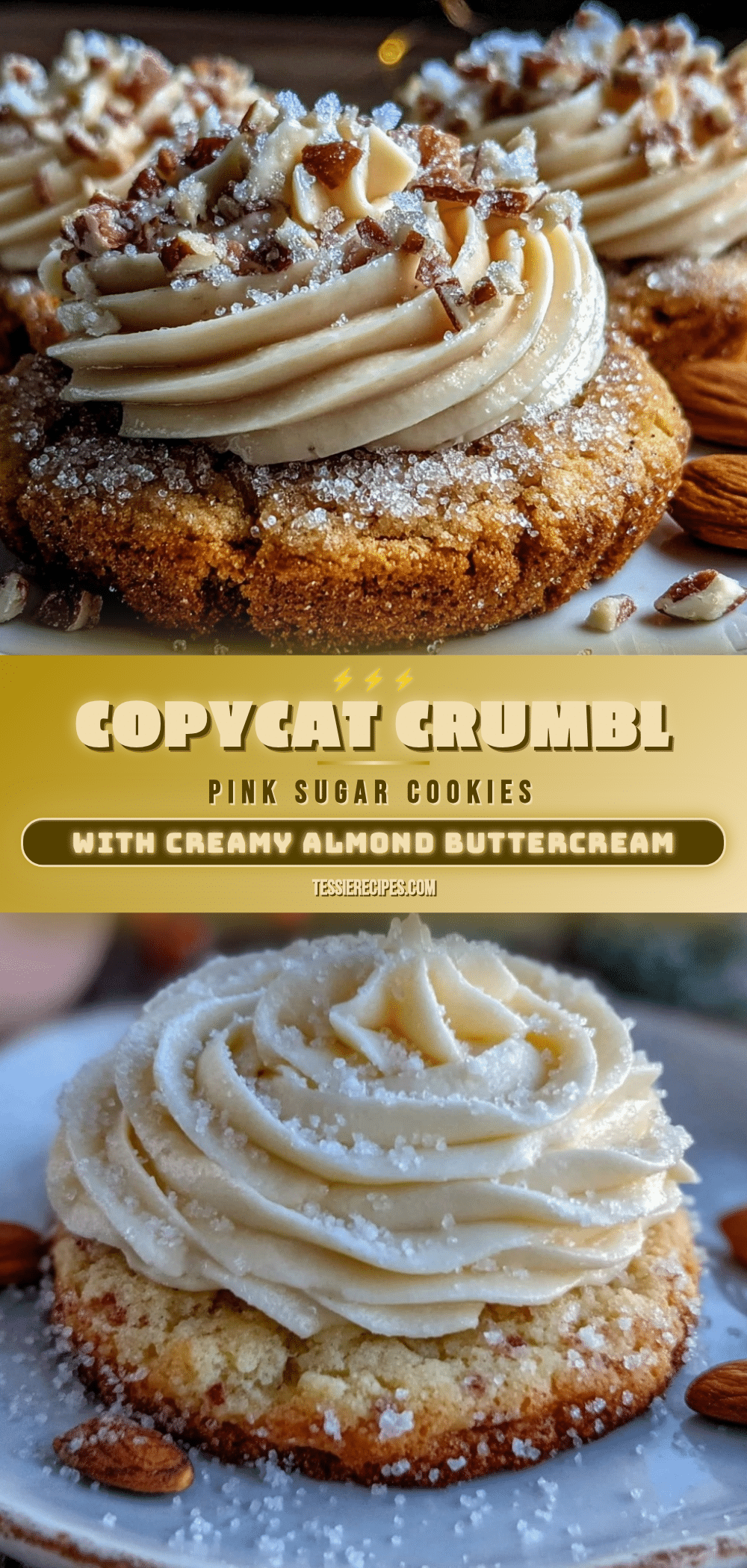 copycat crumbl pink sugar cookies recipe