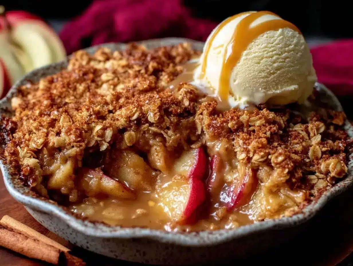 cozy cinnamon apple crisp preparation steps