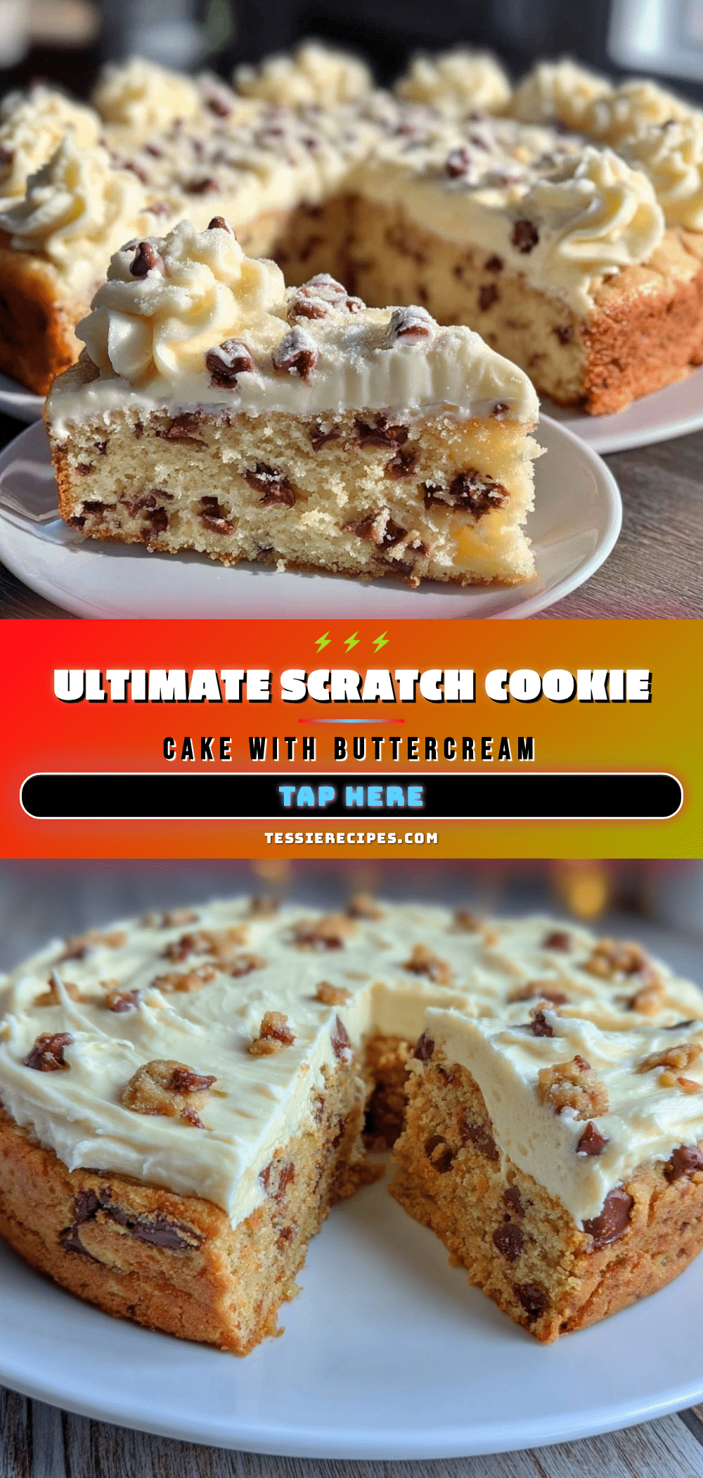cozy cookie cake with buttercream frosting recipe