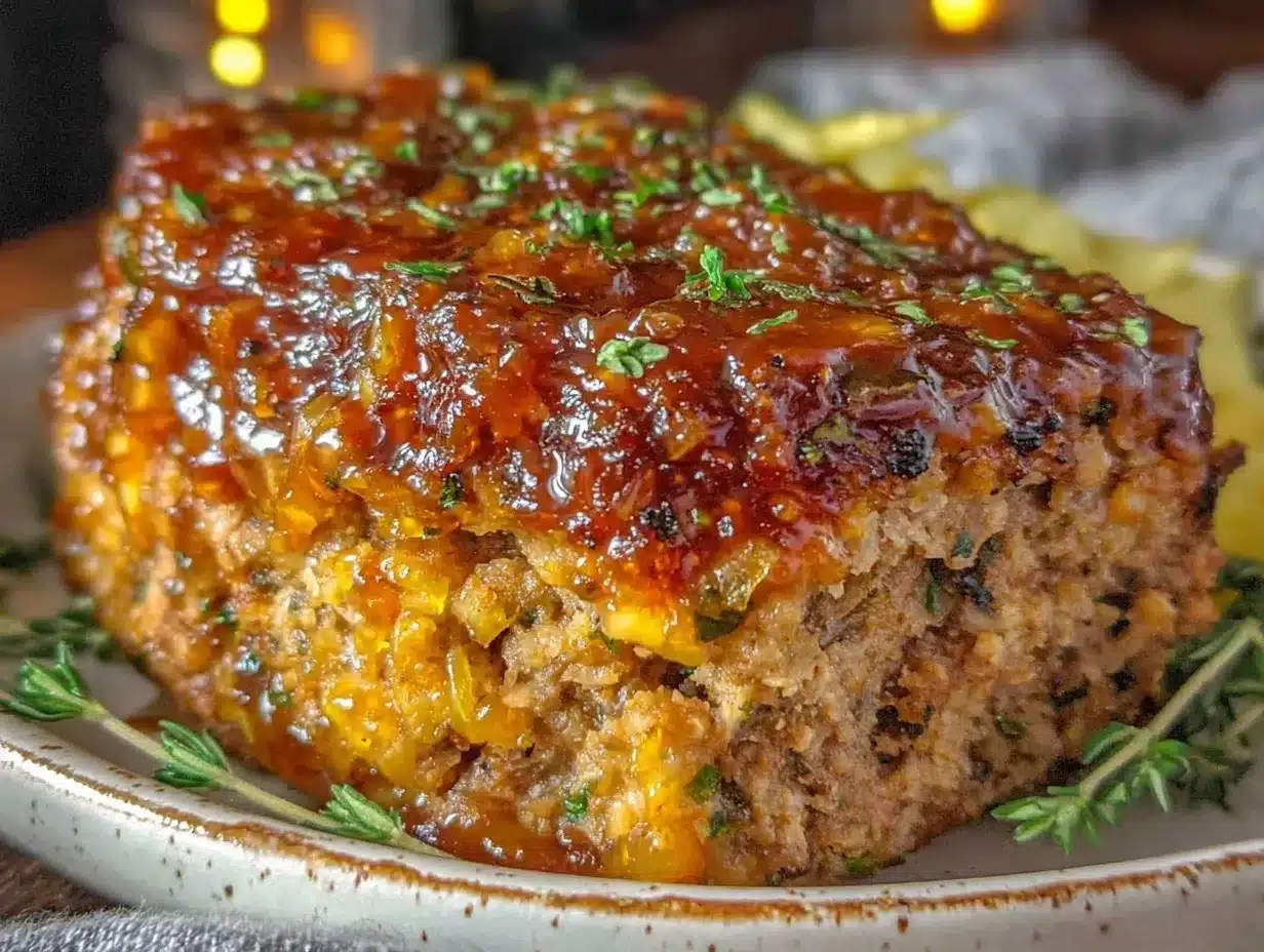 cozy meatloaf with caramelized onion glaze preparation steps