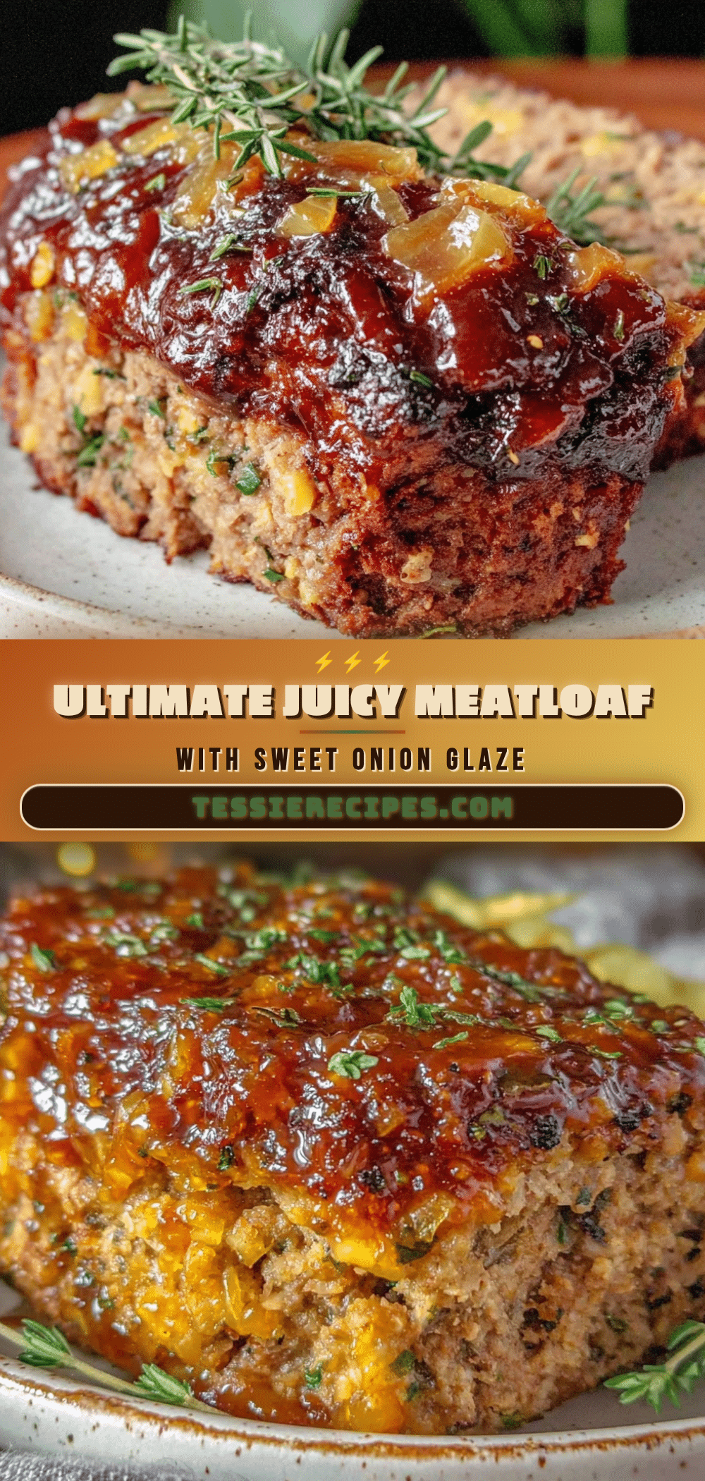 cozy meatloaf with caramelized onion glaze recipe