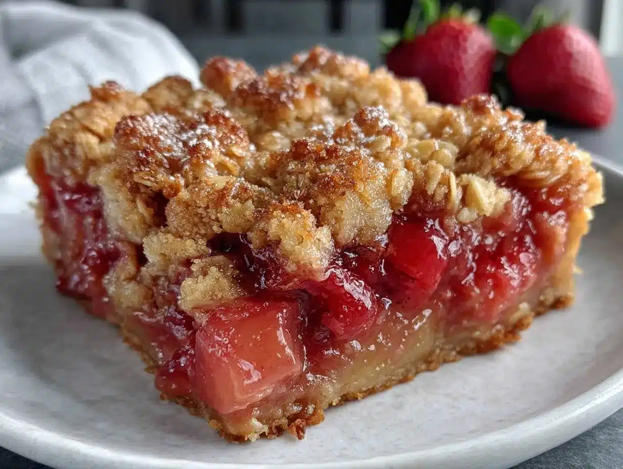 cozy rhubarb crisp preparation steps
